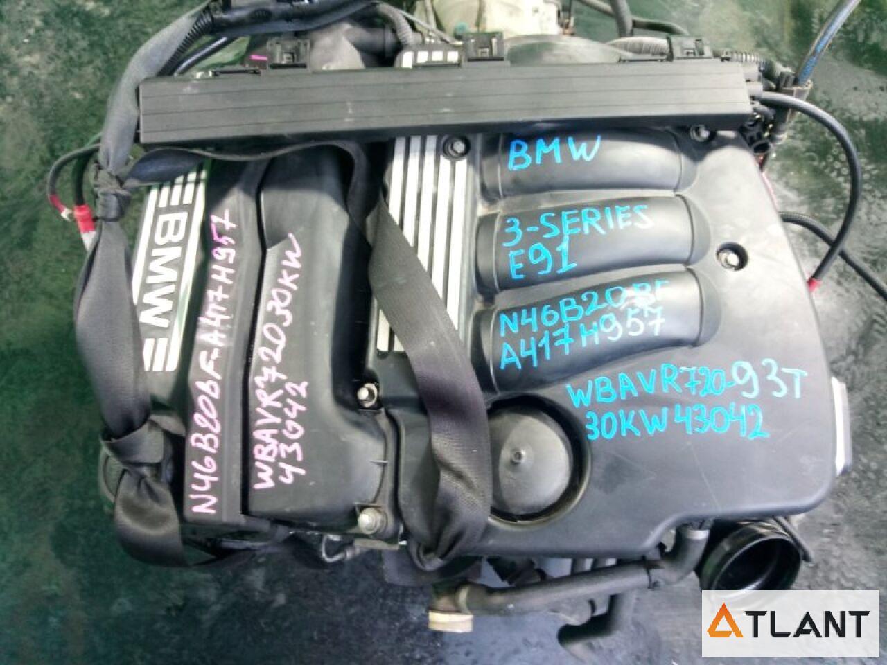 Запчасть Двигатель  BMW 3 SERIES A417H957 Контрактный коса, мозги, А/Т, 2WD, без катализатора, крышка лом, 93 км