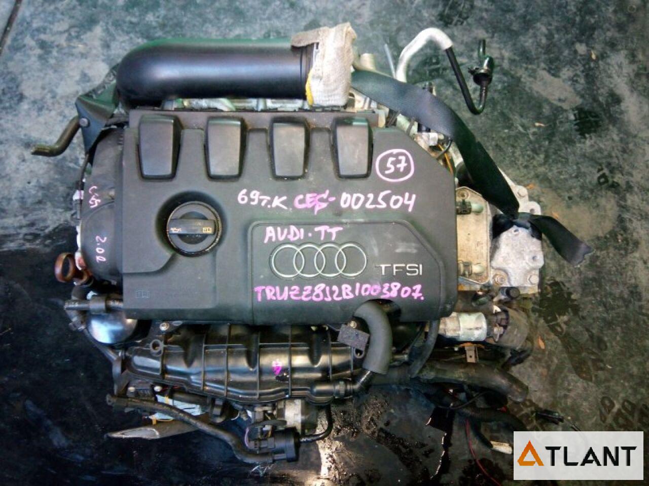 Запчасть Двигатель  AUDI TT 002504 Контрактный коса, мозги, А/Т, 2WD, турбо, 69 км, VIN-TRUZZ8J2B1003807